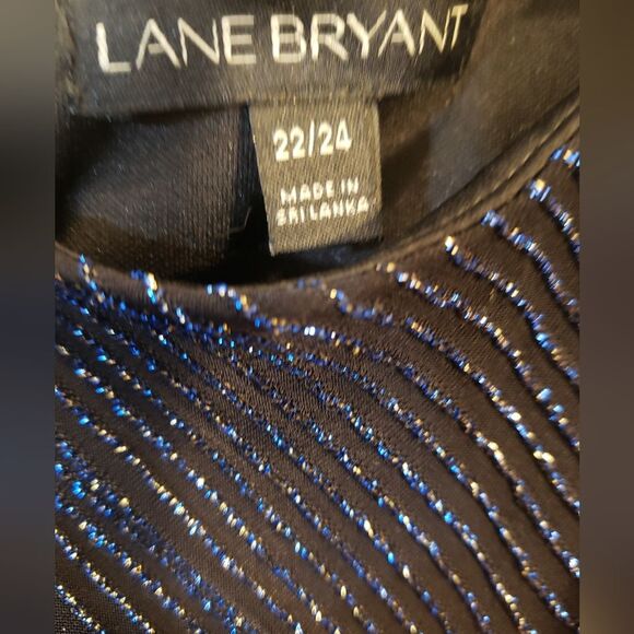 Lane Bryant Ruched Side Sparkle Dress 22/24 - Picture 8 of 11